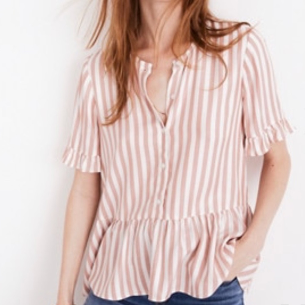 Madewell Cecilia Ruffle Top